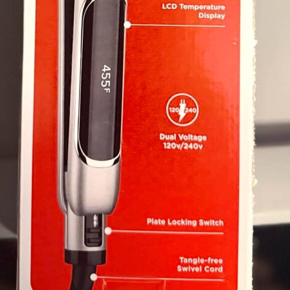 REVLON Salon Straight 1" Copper Smooth Flat Iron with Extra Long Plates NEW - Picture 4 of 12